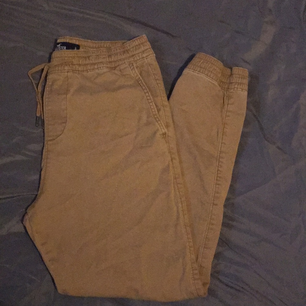 Hollister Mens Khaki joggers
